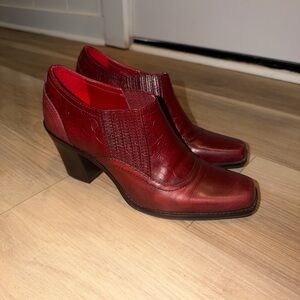 ANTONIO MELANI Ferrari Red Heeled Boots